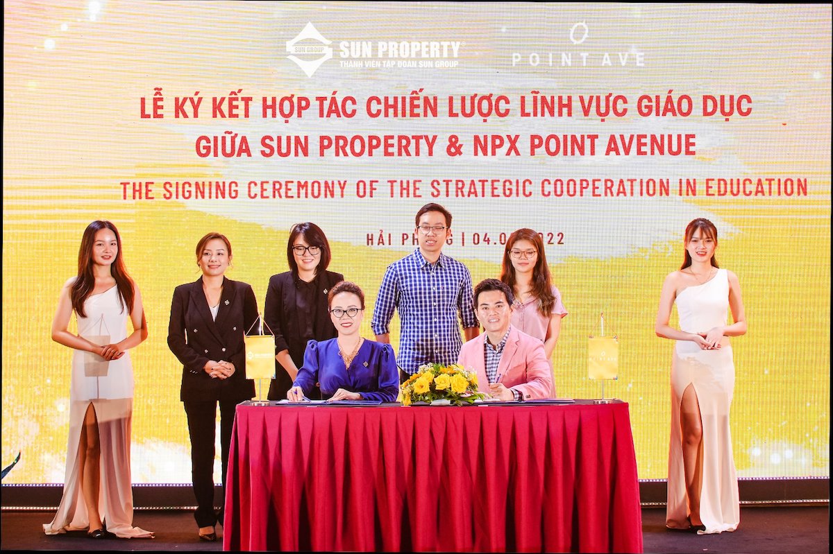 Lễ ký kết hợp tác giữa Sun Property và NPX Point Avenue.
